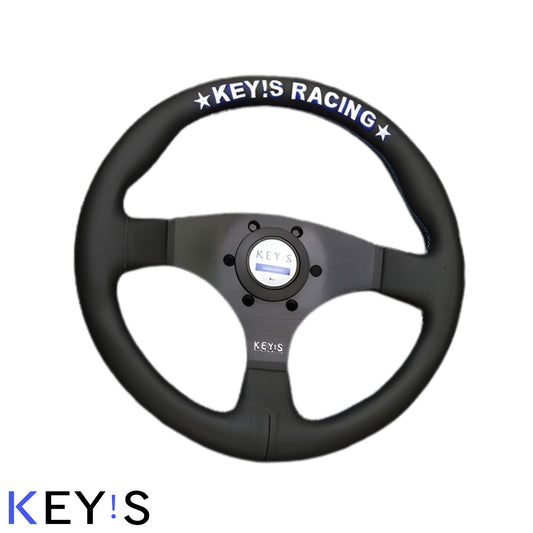 Flat Type Steering Wheel [350mm] - Leather