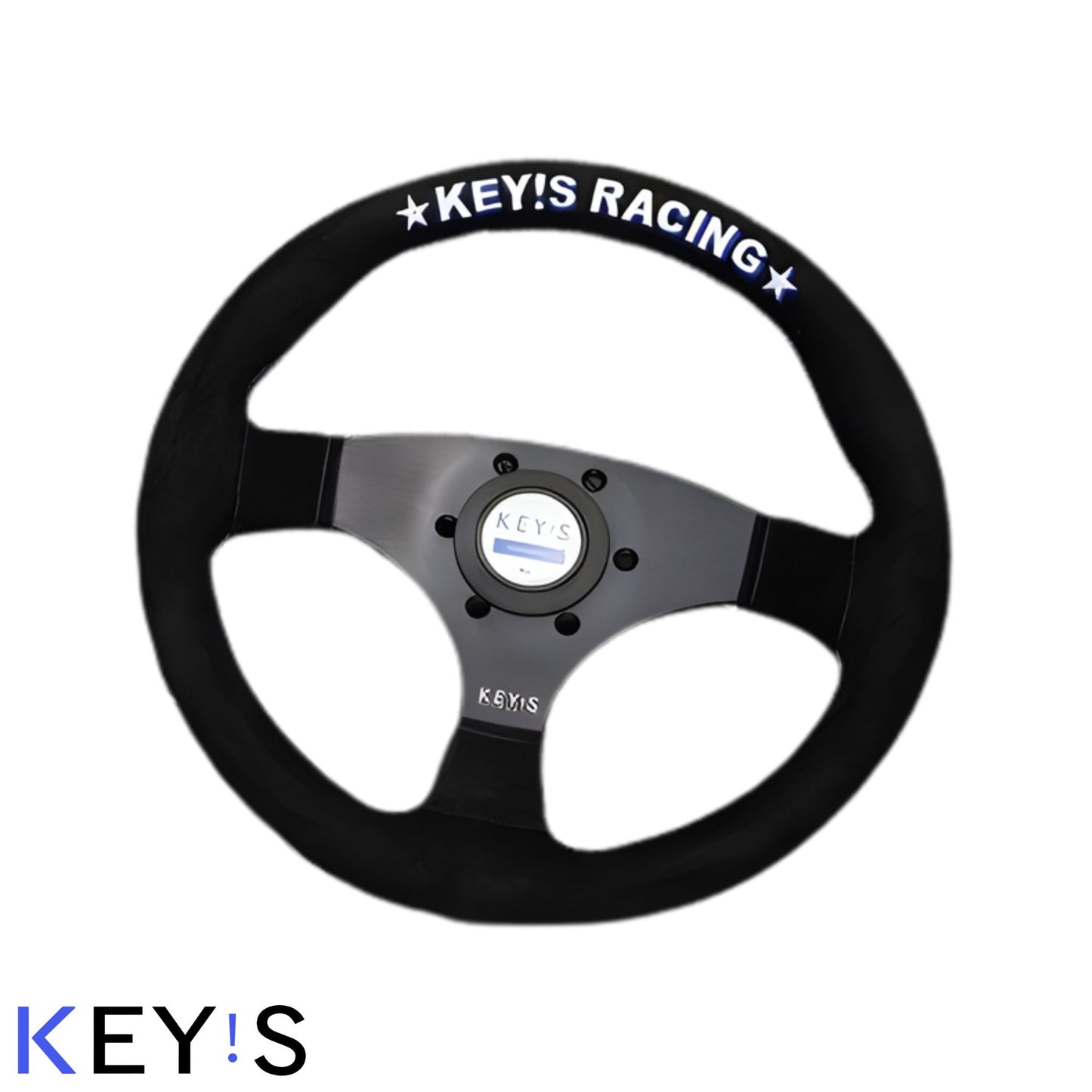 Flat Type Steering Wheel [350mm] - Suede