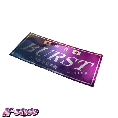 Team BURST [M] Sticker (Blue/Pink) - Chrome