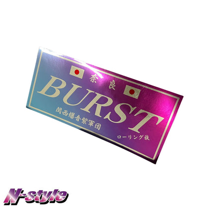 Team BURST [M] Sticker (Blue/Pink) - Chrome