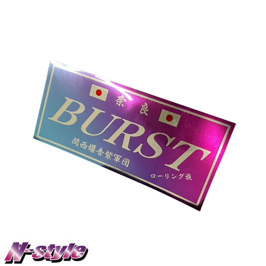 Team BURST [M] Sticker (Blue/Pink) - Chrome