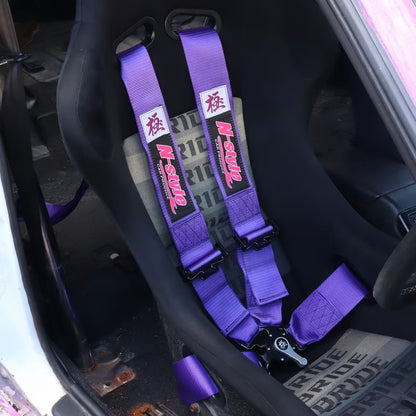 4点式シートベルト レーシングハーネス - パープル