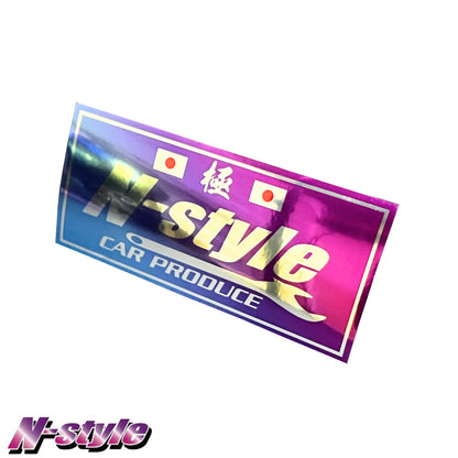 N-STYLE [M] Sticker (Blue/Purple) - Chrome