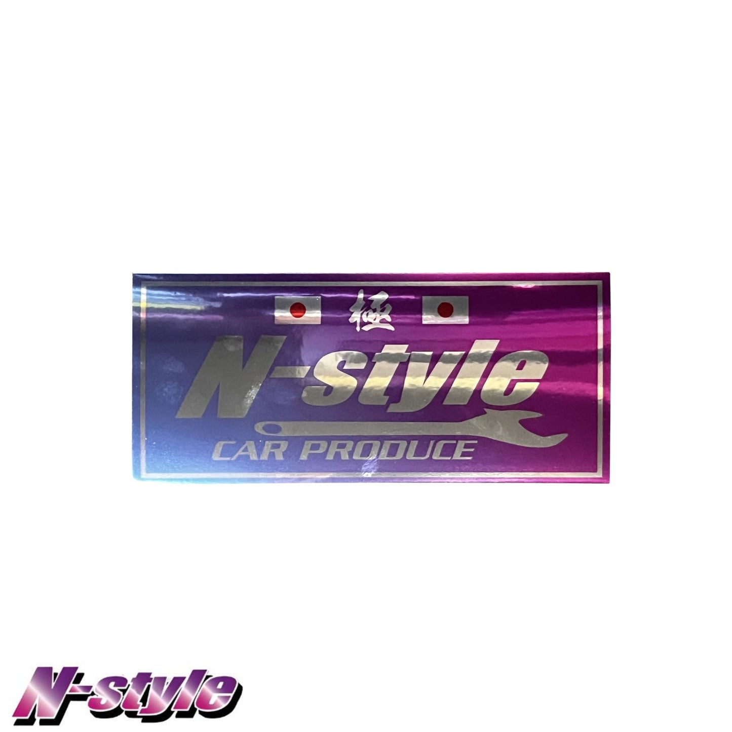 N-STYLE [M] Sticker (Blue/Purple) - Chrome