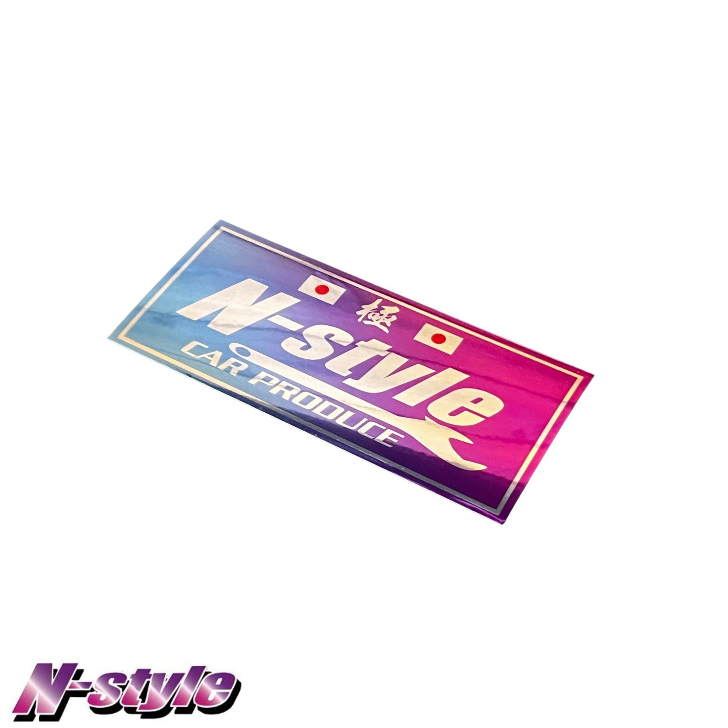 N-STYLE [M] Sticker (Blue/Purple) - Chrome