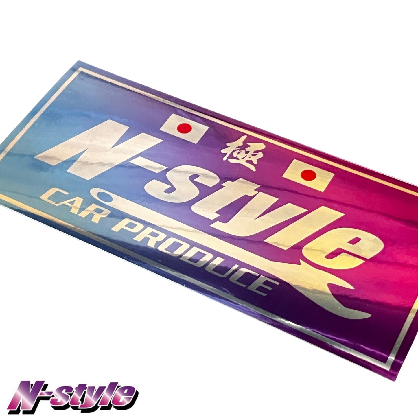 N-STYLE [M] Sticker (Blue/Purple) - Chrome