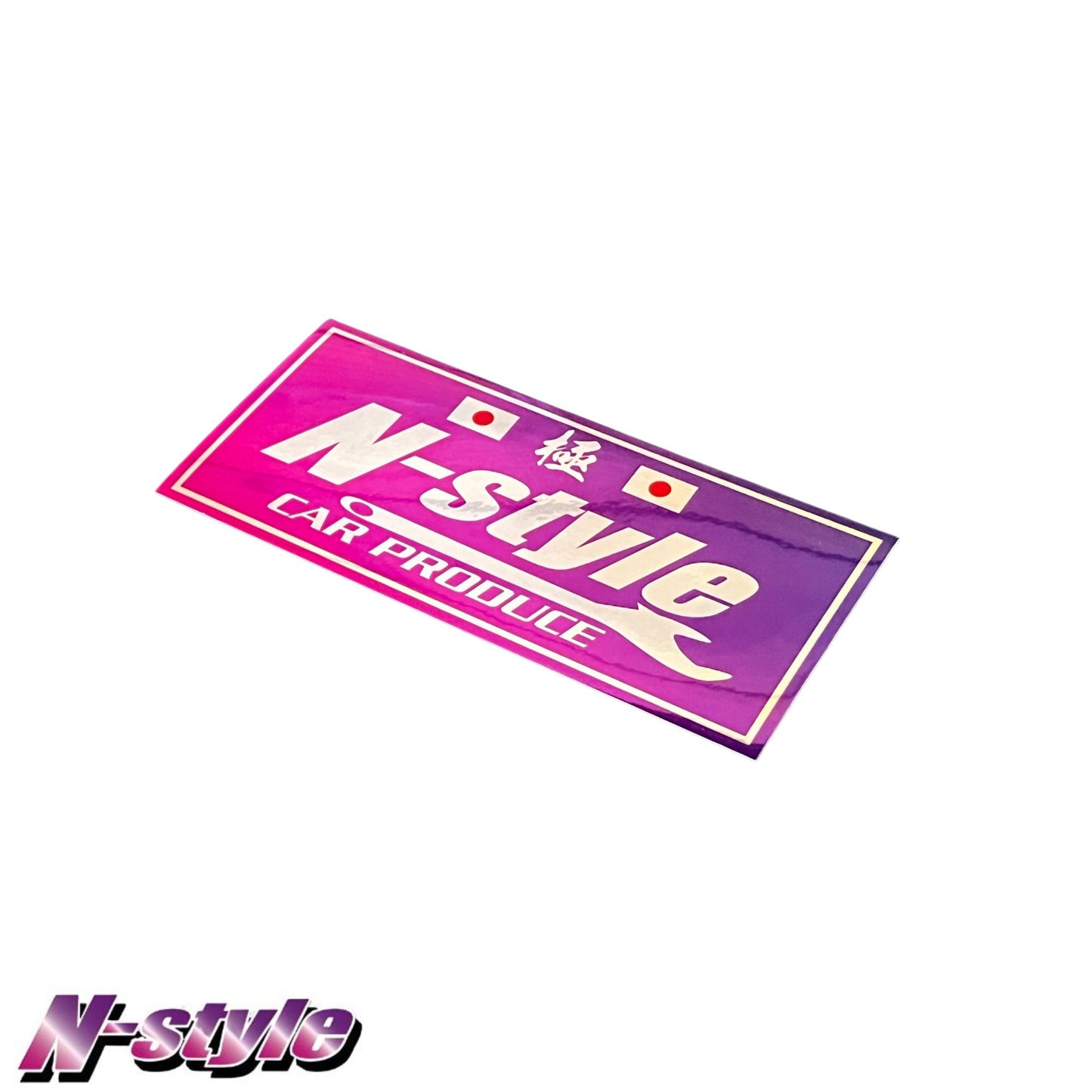 N-STYLE [M] Sticker (Pink/Purple) - Chrome