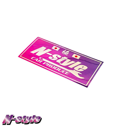 N-STYLE [M] Sticker (Pink/Purple) - Chrome