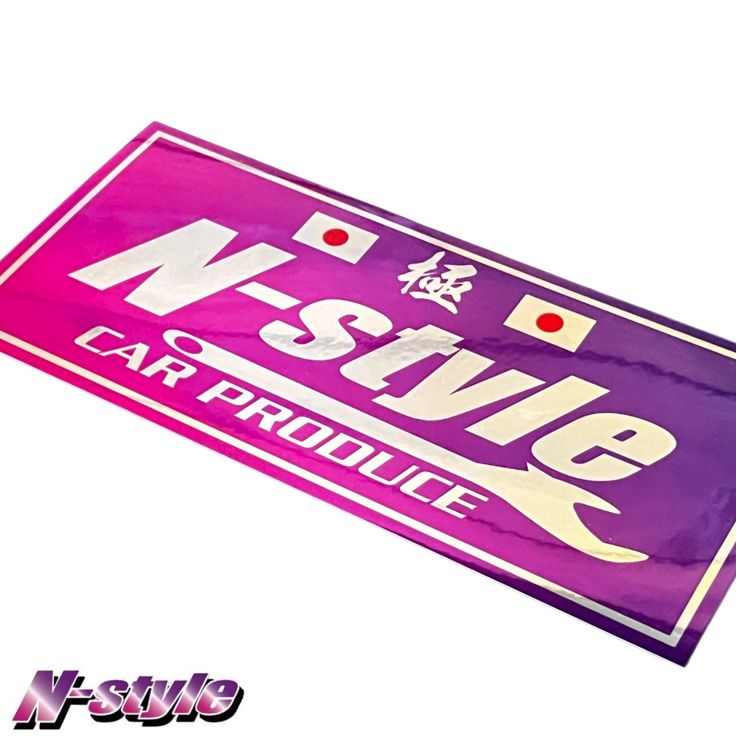 N-STYLE [M] Sticker (Pink/Purple) - Chrome