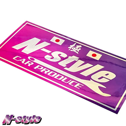 N-STYLE [M] Sticker (Pink/Purple) - Chrome