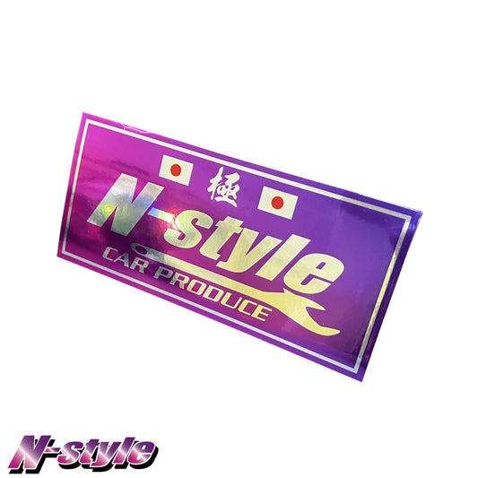 N-STYLE [M] Sticker (Pink/Purple) - Chrome