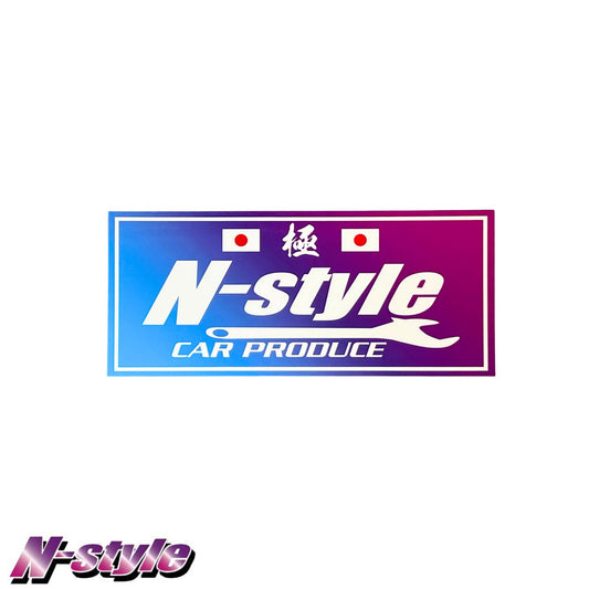 N-STYLE [M] Sticker (Blue/Pink) - Gloss