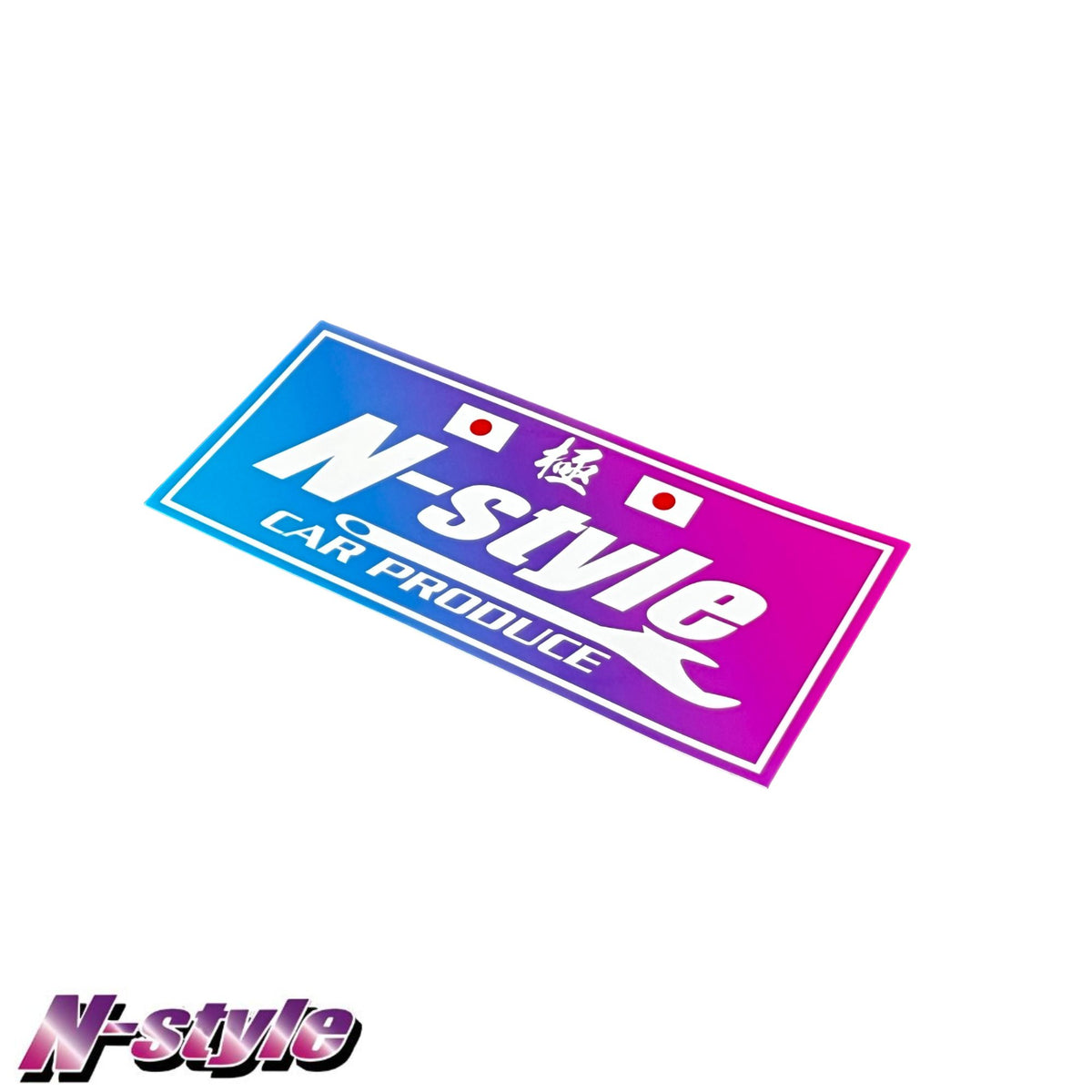 N Style Slap Sticker N-STYLE Team BURST Sticker (Blue/Pink) - Gloss – E.K Motors