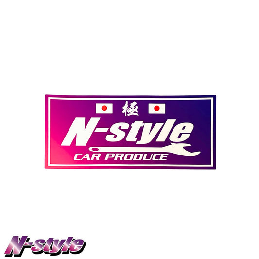 N-STYLE [M] Sticker (Pink/Purple) - Gloss