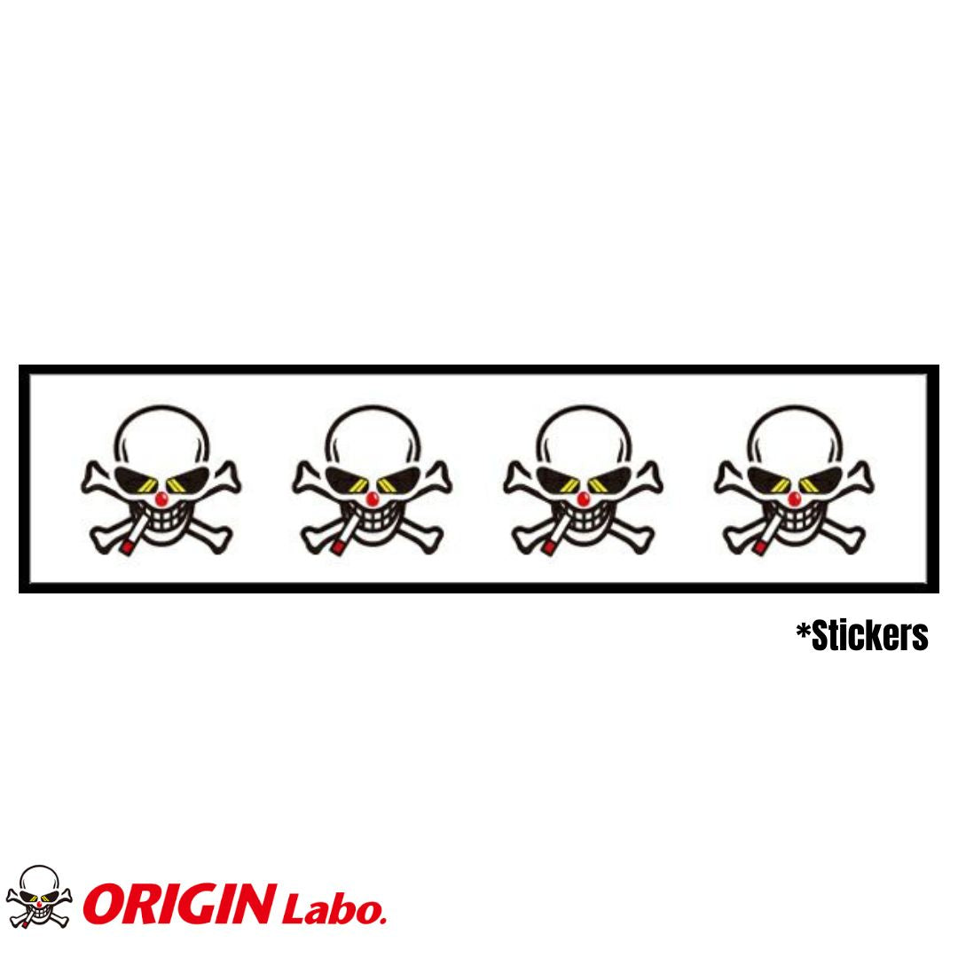 ORIGIN Labo スカルステッカー(4枚、170×40mm) – E.K Motors