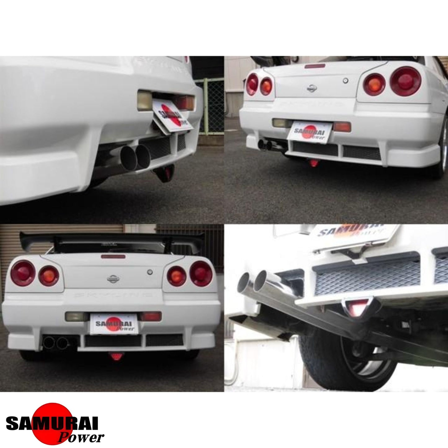 Dual Blast Pipe Cat-Back Exhaust - R34 Skyline Coupe (RB25DET)