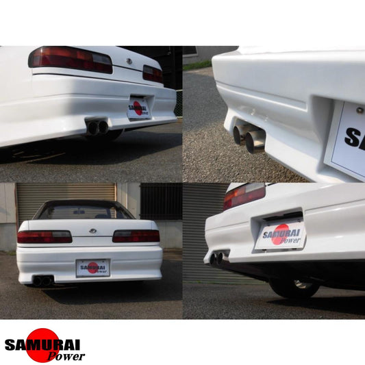 デュアルブラストパイプ キャットバックエキゾースト - シルビア S13/180SX