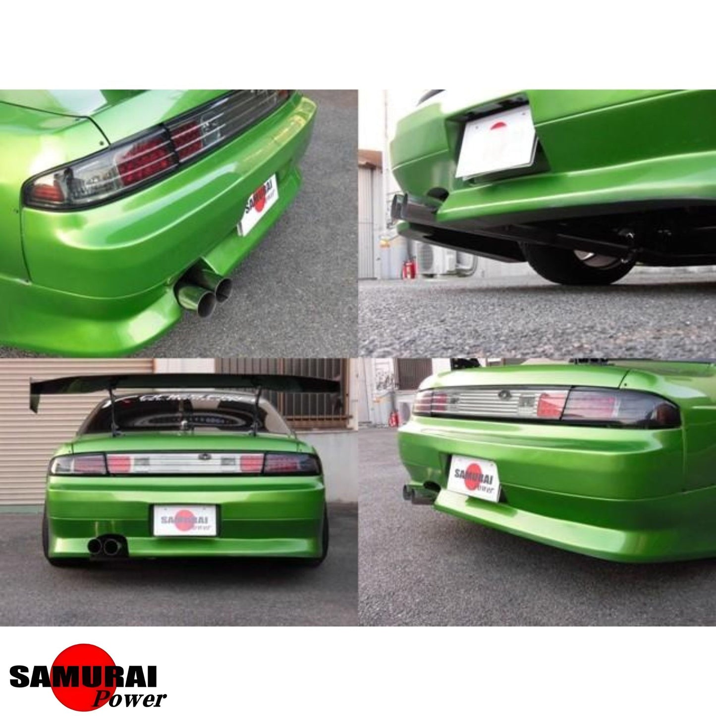 Dual Blast Pipe Cat-Back Exhaust - Silvia S14