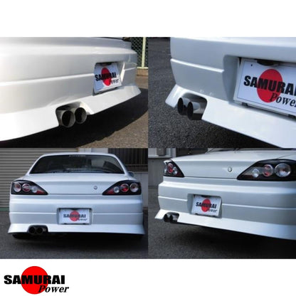 Dual Blast Pipe Cat-Back Exhaust - Silvia S15