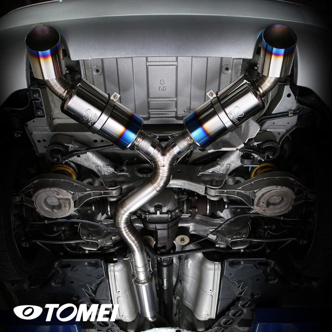 "Ti Racing" Titanium Y-Pipe Back Exhaust Dual Muffler - Nissan 350Z Z33