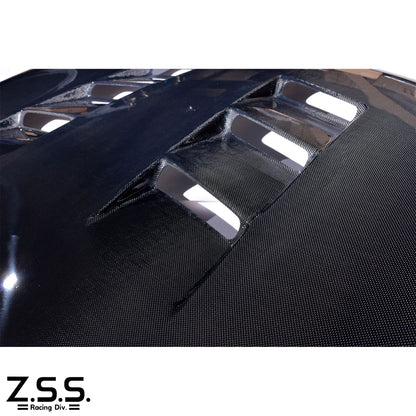 Vented Aero Bonnet Type 2 (Carbon) - RX-7 FD3S